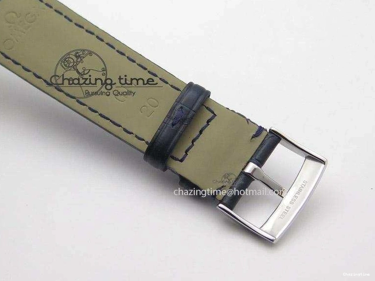 0701 De Ville MK 1:1 Best Edition SS Blue Dial On Black Leather Strap A Lightweight 8258